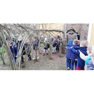 Wilgenhut op schoolplein